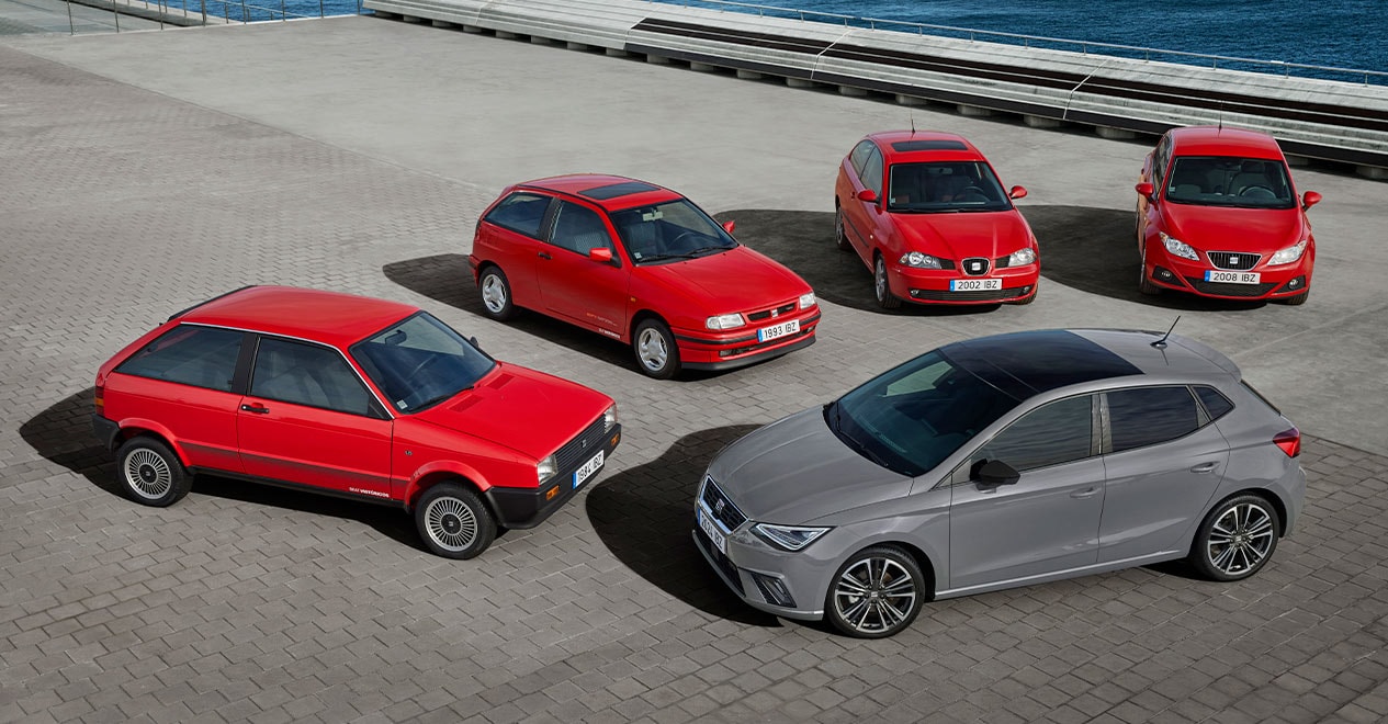 Exposició: 5 generacions del SEAT Ibiza